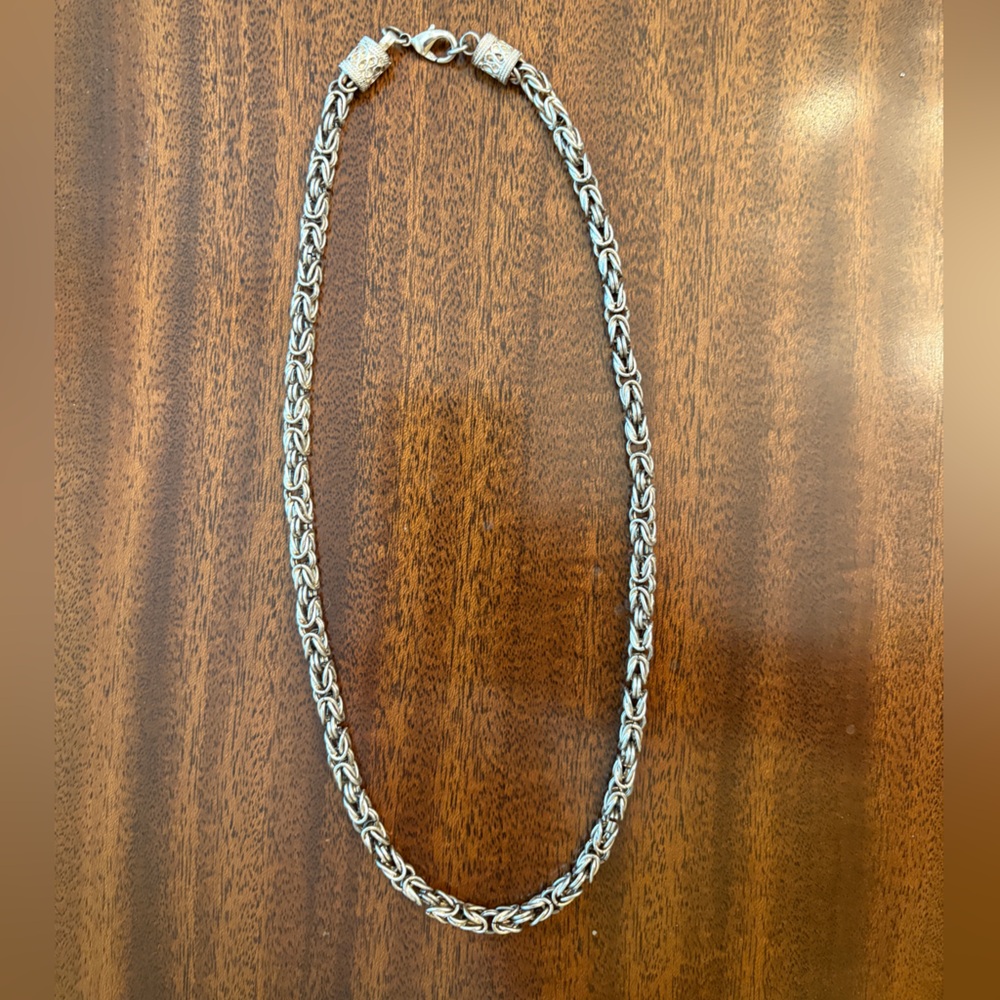 Silver Braided Necklace
